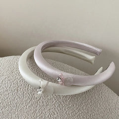 Fashion Bowknot Glitter Princess Style Head Band for Girls Sweet Elegant Rhinestone Hair Band for Women Ladies Hair Accessories