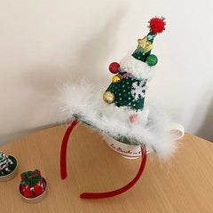 2025 Christmas Fashion Trendy Tree Hair Band for Baby Girls Sweet Cute Kawaii Head Band for Kids Children Hair Accessories
