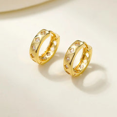 Simple Classic Minimalistic Hoop Earrings for Girls Elegant Dainty Glamorous Charms Jewellry for Women Ladies Accessories Chic
