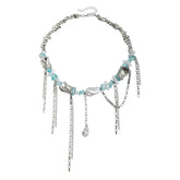 Fashion Tasseln Beads Layered Wearing Necklaces for Girls Sweet Insta Style Y2K Jewelry for Women Ladies Accessories Wholesale