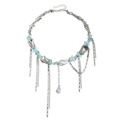 Fashion Tasseln Beads Layered Wearing Necklaces for Girls Sweet Insta Style Y2K Jewelry for Women Ladies Accessories Wholesale