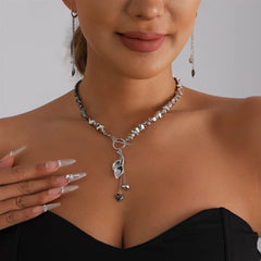 Fashion Beads Heart Shaped Leafs Sweet Necklaces for Girls Spicy Bracelets Jewelry Sets Suits for Women Ladies Accessories