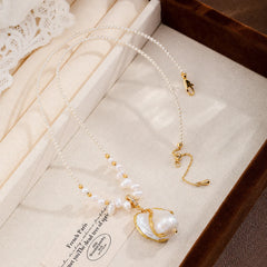 Fashion Freshwater Pearl Baroque Pearl Pendent Necklaces for Girls Elegant Jewelry for Women Ladies Wholesale China Factory