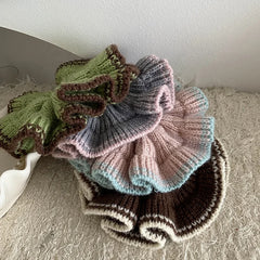 Fashion Elegant Flower French Style Scrunchies for Girls Trendy Graceful Chic Hair Ties for Women Ladies Hair Accessories
