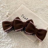 Fashion Simple Bowknot Vintage Hair Clips for Girls Autumn Winter Elegant Banana Clips for Women Ladies Hair Accessories Chic