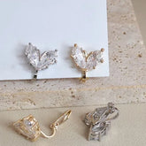 Sweet Elegant Fashion Glitter Animals Cat Peppy Clip on Earrings for Girls Trendy Refined Jewelry for Women Ladies Accessories