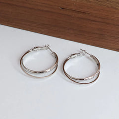 Ladies Lightweight Hot Sale Large Circle Shape Hoop Earring Fashion Trendy Sparking Affordable Bulk Causal Jewelry Accessories