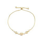 Women Yellow Simple Chain Bracelets Fashion Glitter Sparking Customized Bulk Order Jewelry Accessories for Girls Ladies Office