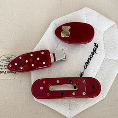 Girls High Quality Lightweight Simple Alligator Clips Glitter Sparking Elegant Chic Wholesale in Stock Hairpins Accessories