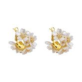 Super Fairy Flower Stud Earrings Girl's High-end Sweet Elegant Ethereal Earring for Female Party Korean-style Jewelry Wholesale