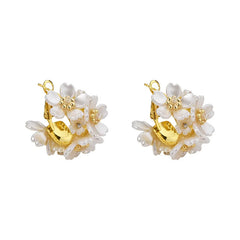 Super Fairy Flower Stud Earrings Girl's High-end Sweet Elegant Ethereal Earring for Female Party Korean-style Jewelry Wholesale