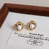 Ladies Imitation Pearl Hot Sale Mini Stud Earring Fashion Elegant Simple Graceful Wholesale Jewelry Accessories for Women Daily