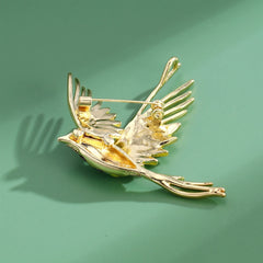 Fashion Elegant Sweet Glitter Animals Birds Brooches for Girls Glamorous Charms Pins Jewelry for Women Ladies Accessories