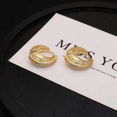 Ladies Solid Color New Design Small Mini Hoop Earring Fashion Chic Dainty High Quality Bulk Jewelry Accessories for Causal Daily