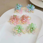 Sweet Kawaii Cute Flowers Floral Stud Earrings for Girls Elegant Designer Art Deco Jewellry for Women Ladies Accessories Charms