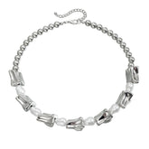 Fashion Simple Mental Beads Minimalistic Necklaces for Girls Spicy Sweet Elegant Jewellry for Women Ladies Accessories Wholesale