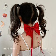 2025 Halloween Bowknot Sweet Cute Scrunchies for Baby Girls Fashion Queen Vampire Devil Hair Ties for Kids Child Hair Accessory
