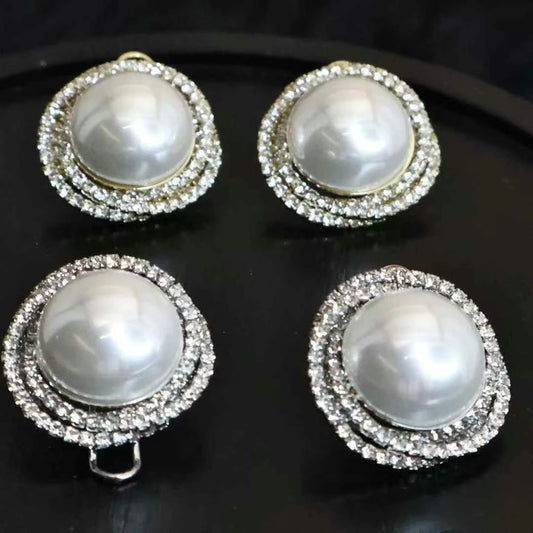 Luxury Large Imitation Pearl Stud Earrings for Girls Sweet Elegant Art Deco Graceful Chic Jewellry for Women Ladies Accessories