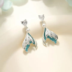 Fashion Fine Charm Tassels Drop Earrings for Girls Sweet Butterfly Imitation Pearl Simple Jewelry for Women Ladies Accessories