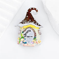 Fashion Trendy House Cartoon Sweet Brooches for Girls Stylish Elegant Cute Pins Jewelry for Women Ladies Accessories New Design