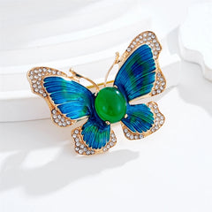 Fashion Glamorous Charms Butterfly Glitter Brooches for Girls Fancy Sweet Pins Jewelry for Women Ladies Accessories Hot Sale