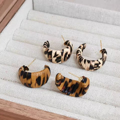 Fashion Leopard Trendy Stylish Drop Earrings for Girls Elegant Sweet Graceful Dainty Refined Jewelry for Women Lady Accessories