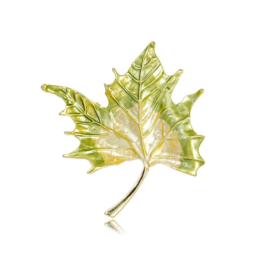 Fashionable Leafs Elegant Sweet Brooches for Girls Trendy Stylish Jewelry Pins for Women Ladies Accessories Chinese Supplier