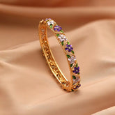 Fashion Trendy Stylish Dainty Bangles for Girls Flower Floral Luxurious Jewellry for Women Ladies Accessories Chinese Supplier