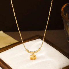 Women Chain Copper 18k Gold-plated Simple Drop Necklace Fashion Charms Factory Price Low MOQ in Stock Jewelry for Female Causal