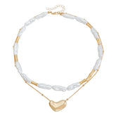 Fashion Elegant Stylish Trendy Layered Wearing Necklaces for Girls Glamorous Charms Jewelry for Women Ladies Accessories
