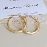 Fashion Classic Simle Glamorous Refined Hoop Earrings for Girls Elegant Art Deco Jewelry for Women Ladies Accessories Wholesale