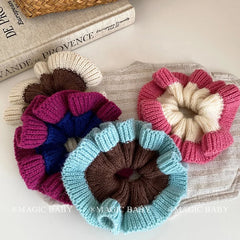 Fashion Cute Sweet Simple Scrunchies for Baby Girls Kawaii Minimalistic Hair Ties for Kids Children Hair Accessories in Stock