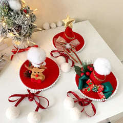 2025 Christmas Ribbon Bowknot Deer Hair Band for Baby Girls Cute Kawaii Fashion Hat Headband for Kids Children Hair Accessories