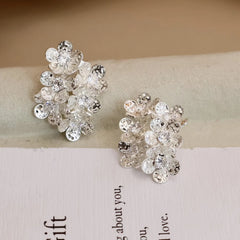 Fashion Luxury Glitter Art Deco Exaggerated Drop Earrings for Girls Sweet Elegant Butterfly Jewelry for Women Ladies Accessories