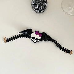 Women 2025 Hot Sale Halloween Party Pumpkin Human Skeleton Fashion Elegant Beauty Customized Collarbone Necklace for Female
