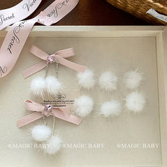 Fashion Sweet Bowknot Heart Shaped Hair Clips for Baby Girls Cute Kawaii Princess Alligators for Kids Children Hair Accessories