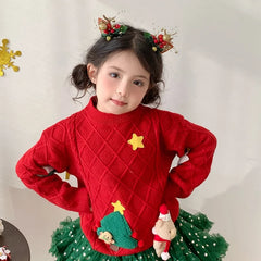2025 Christmas Classic Deer Fashion Hair Clips for Baby Girls Cute Sweet Glitter Alligators for Kids Children Hair Accessories