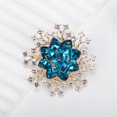 Fashion Glitter Rhinestone Sparkle Luxury Dainty Brooches for Girls Elegant Trendy Pins Jewelry for Women Ladies Accessories