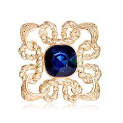 Fashion Vintage Luxury Glitter Rhinestone Brooches for Girls Trendy Glamorous Dainty Pins Jewelry for Women Ladies Accessories