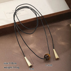 Fashion Marquise Tiger Eye Stone Alloy Necklaces for Women Men Simple Jewelry Wholesale China Manufacturer Low MOQ Trendy