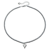 Fashion Steel Simple Minimalistic Heart Shaped Luxury Necklaces for Girls Sweer Spicy Jewelry for Women Ladies Accessories