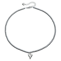 Fashion Steel Simple Minimalistic Heart Shaped Luxury Necklaces for Girls Sweer Spicy Jewelry for Women Ladies Accessories