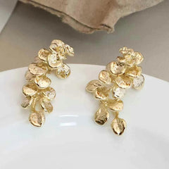 Fashion Exaggerated Glitter Luxury Elegant Drop Earrings for Girls Sweet Vintage Jewelry for Women Ladies Accessories Wholesale