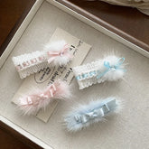 Fashion Bowknot Sweet Fluffy Cute Hair Clips for Girls Trendy Elegant Kawaii Alligators for Women Ladies Accessories in Stock
