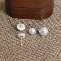 Fashion Refined Glamorous Dainty Art Deco Stud Earrings for Girls Elegant Sweet Imitation Pearl Jewelry for Women Ladies Chic