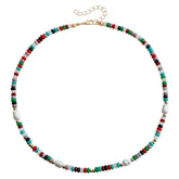 Fashion Colorful Beads Sweet Necklaces for Girls Simple Elegant Cute Jewellry for Women Ladies Accessories Chinese Supplier