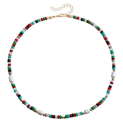 Fashion Colorful Beads Sweet Necklaces for Girls Simple Elegant Cute Jewellry for Women Ladies Accessories Chinese Supplier