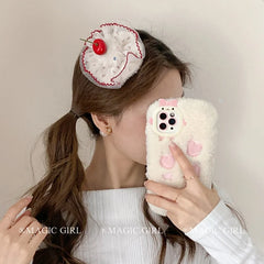 Sweet Cake Fruits Cherry Hair Clips for Girls Birthday Cute Alligators for Women Ladies Hair Accessories in Stock Femme Female