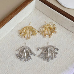 Female New Design Hot Sale Wheat Spike-shaped Drop Earring Fashion Chic Dainty Charms Wholesale Jewelry Accessories for Causal