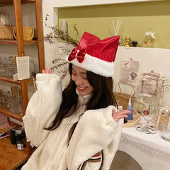 2025 Christmas Fashion Classic Hat for Girls Santa Claws Trendy Stylish Hair Accessories for Women Ladies Chinese Supplier